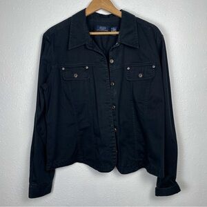 Vintage Crazy Horse Sz. XL Black Jean Jacket